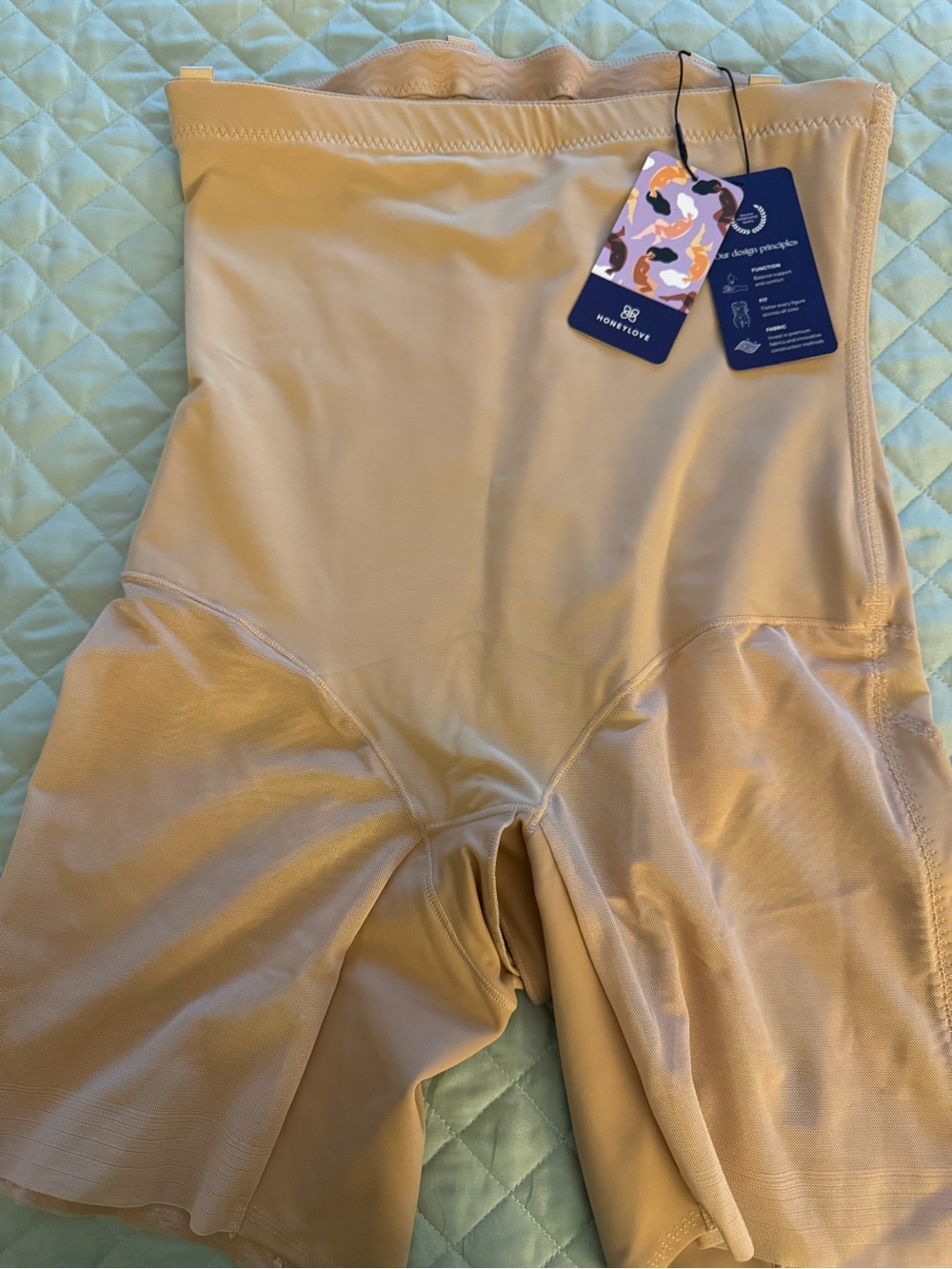 Honeylove High-Waist Shapewear Shorts in Nude